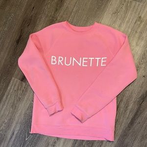 Brunette the label pink sweater!